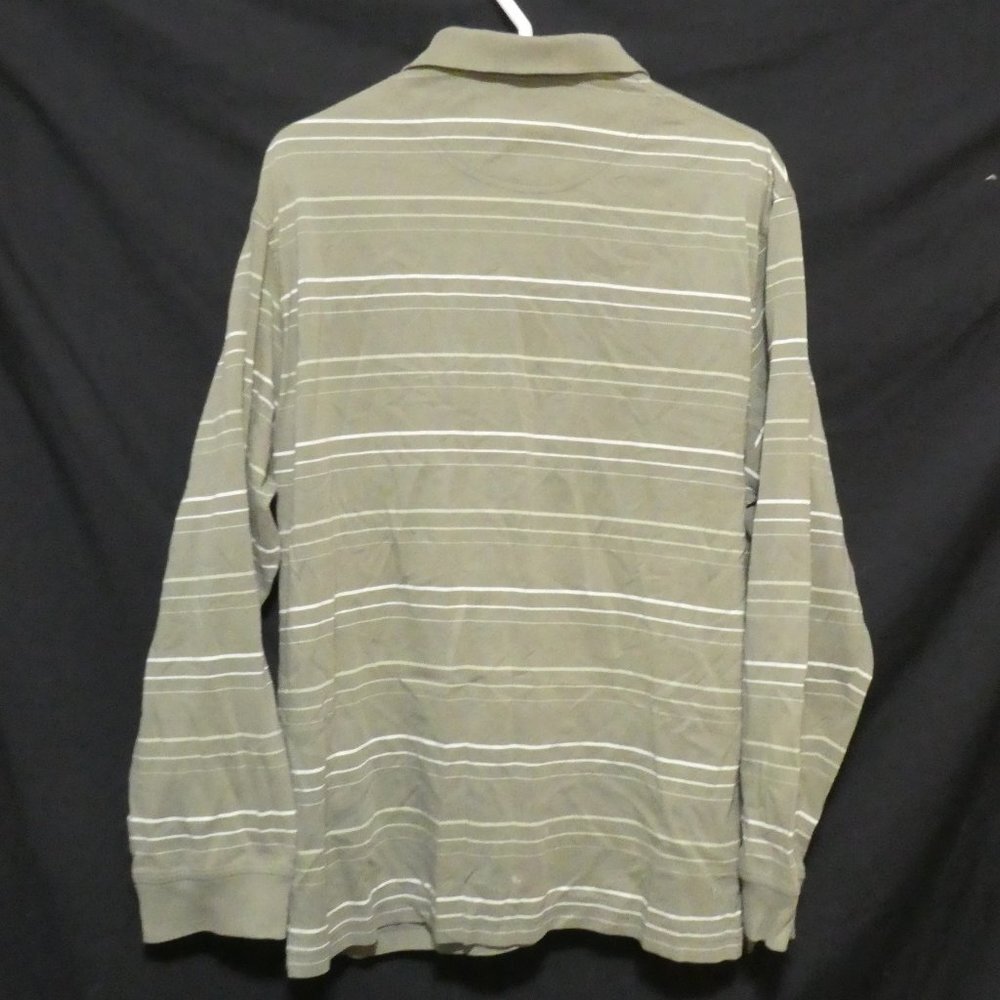 ARNOLD PALMER | large 44 | Striped Long Sleeve Polo Shirt - Picture 2 of 16